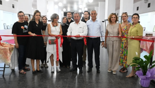 Başkanlar "ebruli'den esintiler" sergisini açtı