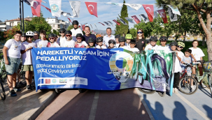 Başkanlar pedal çevirdi