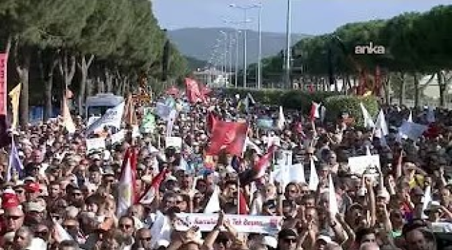 Binler "toprağımızı vermiyoruz" mitinginde bir araya geldi!