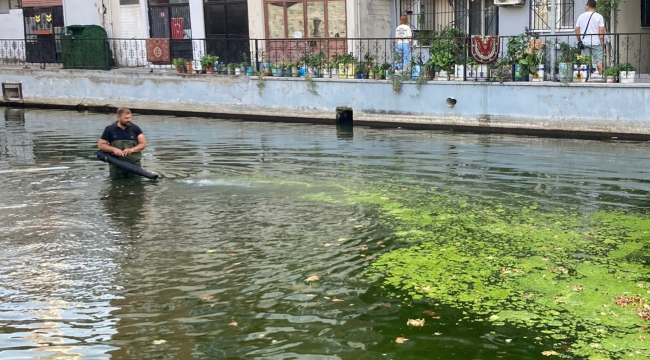 Çevreye pis koku yayan havuz temizlendi