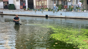 Çevreye pis koku yayan havuz temizlendi