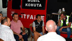 CHP'li3 belediye başkanı Buldan yangının söndürmek için koordinasyon merkezi kurdu