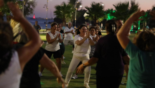 Didim'de "herkes için hareket" renkli görüntülere sahne oldu
