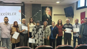 Diyabet okulu mezunları diplomalarını aldı