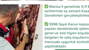 Eş zamanlı kasaplar denetlendi