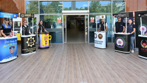 İl emniyet müdürlüğü CBÜ kampüsünde öğrencileri bilgilendirme stantları açtı