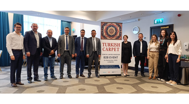 İngiltere'de düzenlenen "The Flooring Show" fuarına katılan Demirci'li halıcılar döndü