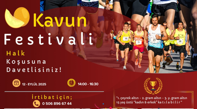 Kırkağaç belediyesi ödüllü halk koşusu düzenledi