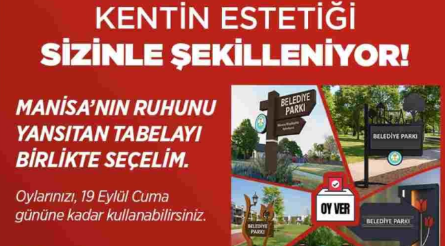 Manisa'nın tabelalarına halk karar verecek