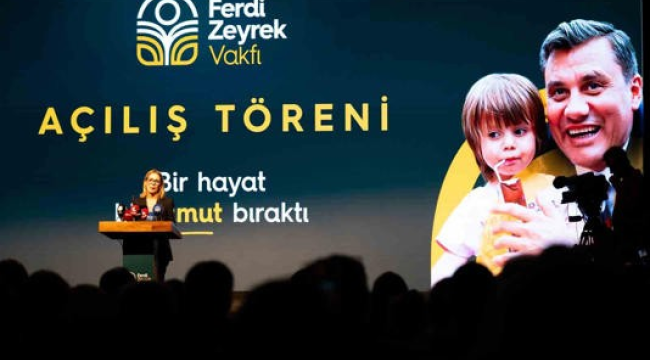 Nurcan Zeyrek''Ferdi sana söz veriyorum,senin ışığın bu vakıfla hiç sönmeyecek''