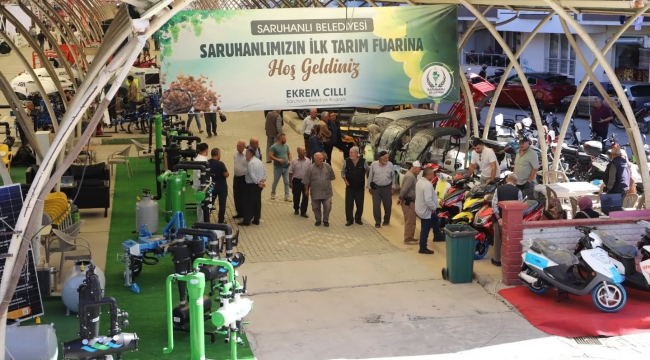 Saruhanlı tarım fuarı açıldı