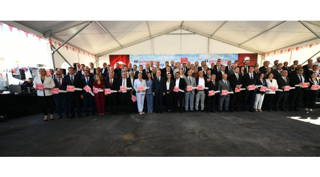 TBB 114 belediyeye 115 araç teslim etti