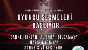 Tiyatro topluluğu için oyuncu seçmeleri başlıyor
