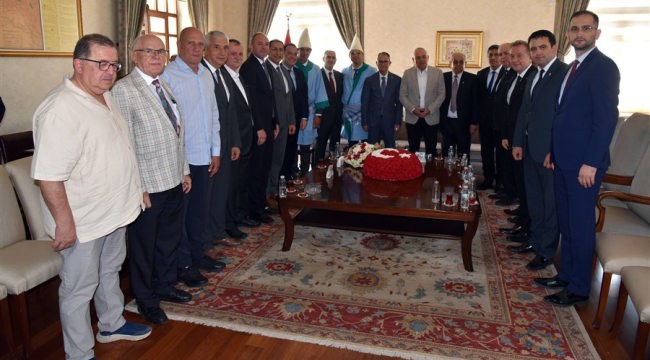 Vali Özkan, Ahilik haftası'nda esnaf ve sanatkarları ağırladı