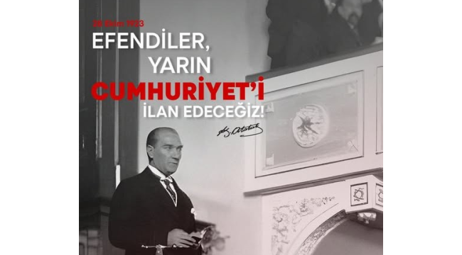 102.yılında Cumhuriyete sahip çıkıyoruz