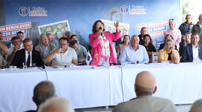 Başkan Gençay: "Didim'i birlikte yönetmek için halkımızın sesine kulak veriyoruz."