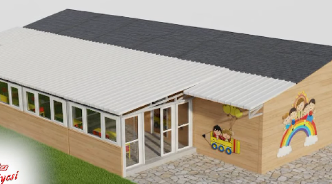 Gördes belediyesi yeni çocuk bakım evi projesi inşaatına başladı