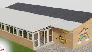 Gördes belediyesi yeni çocuk bakım evi projesi inşaatına başladı