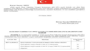 Cep telefonlarında ÖTV matrahı düzenlemesi