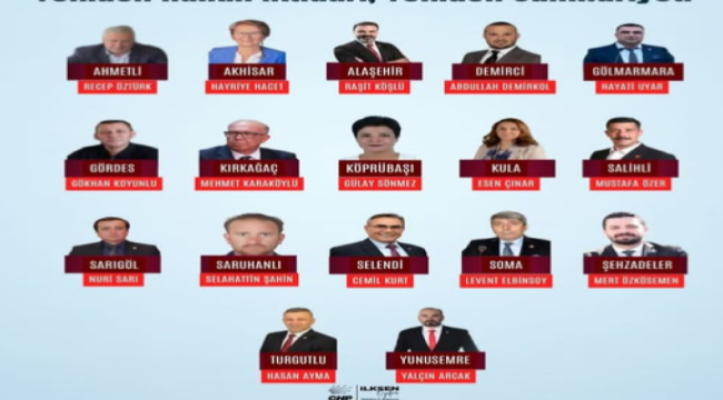 CHP'de Manisa ilçe kongreleri tamamlandı