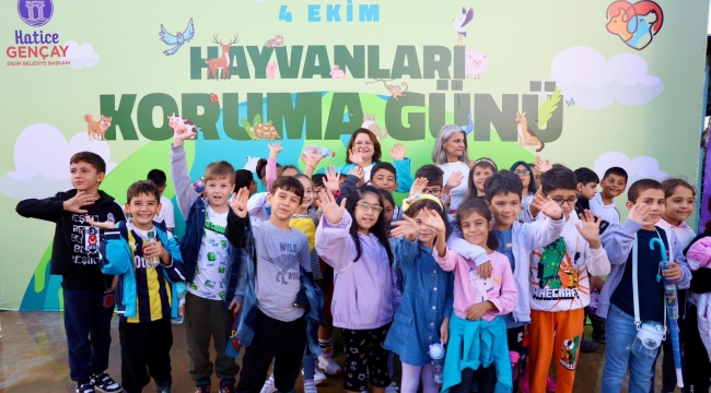 Didim belediyesi Dünya hayvanları koruma günü etkinliği renkli görüntülere sahne oldu