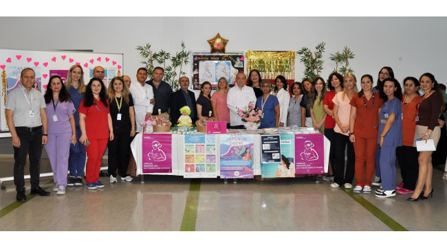  Emzirme haftasında farkındalık oluşturmak amacıyla bilgilendirme standı kuruldu