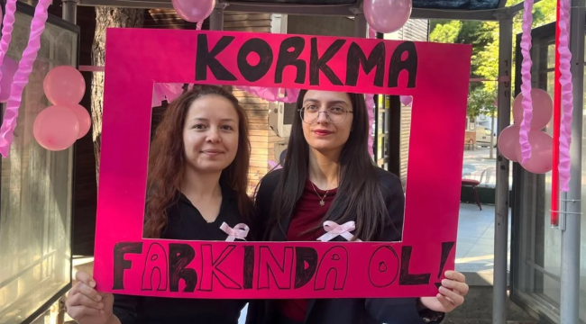 Gördes'te kadınlar meme kanserine yarattığı farkındalık ilgi gördü