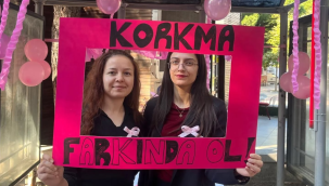 Gördes'te kadınlar meme kanserine yarattığı farkındalık ilgi gördü