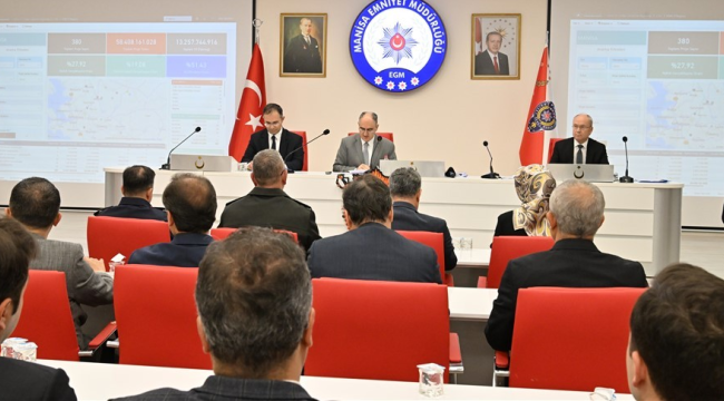  İl koordinasyon kurulu toplantısınada konuşan vali Özkan,kentte içme su riskine dikkat çekti