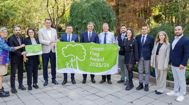 İzmir kültür parka yeşil bayrak ödülü