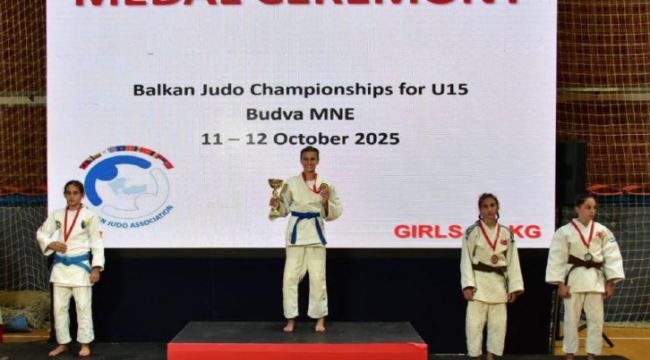 Milli judocusu Rabia Tekin balkan şampıyonu