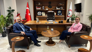 Müdür Aktaş eczacılar odasını ziyaret etti