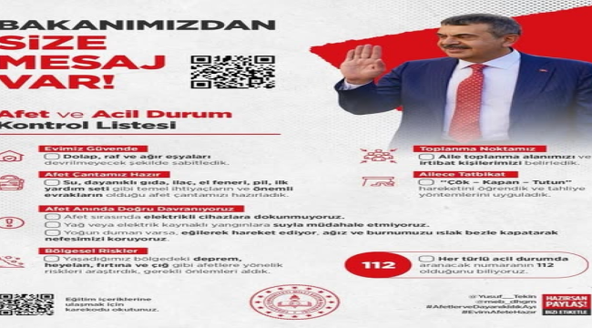  Okullarda acil durum ve afet farkındalık eğitimi 