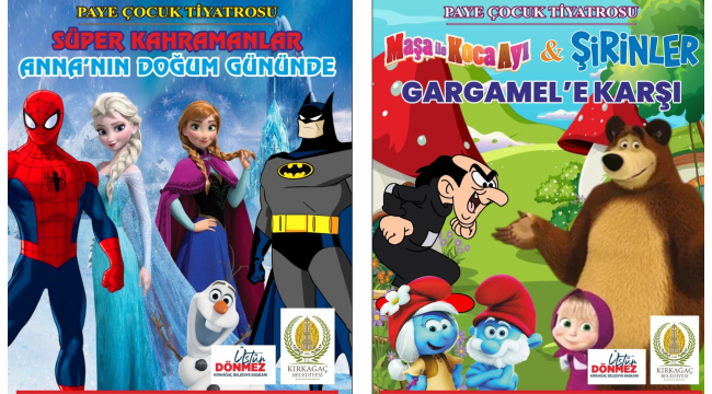 Paye çocuk tiyatrosu Kırkağaç'ta!