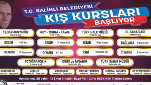 Salihli belediyesi kış kursları başlıyor!