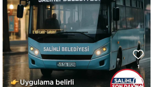 Salihli'de yeni uygulama: ücretsiz otobüs seferleri