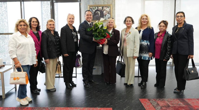 Türk kadınlar birliği Manisa şube başkanı Çetindağ ve başkan Bulgay başkan Dutlulu'yu ziyaret etti