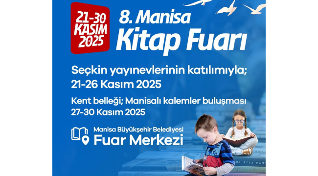 8.Manisa kitap fuarı başlıyor!