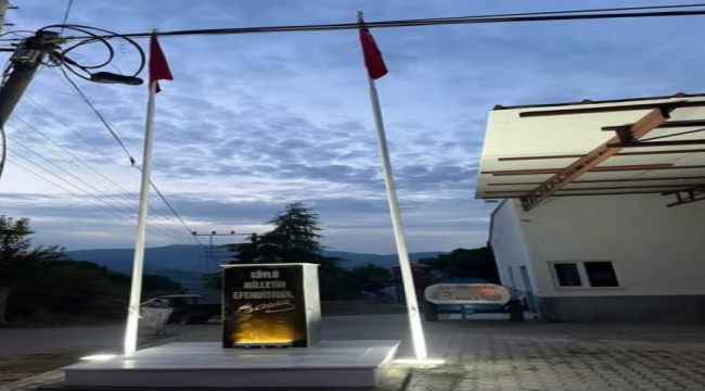 Afşar Mahallesi Gazi Mustafa Kemal Atatürk büstüne kavuştu