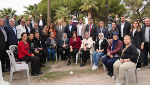 AKP il başkanı Turgut yağmur duasına katıldı