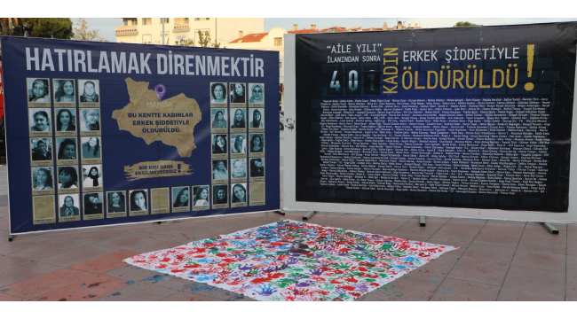 Başkan Balaban kadına yönelik şiddetle mücadele stant çalışmalarını ziyaret etti