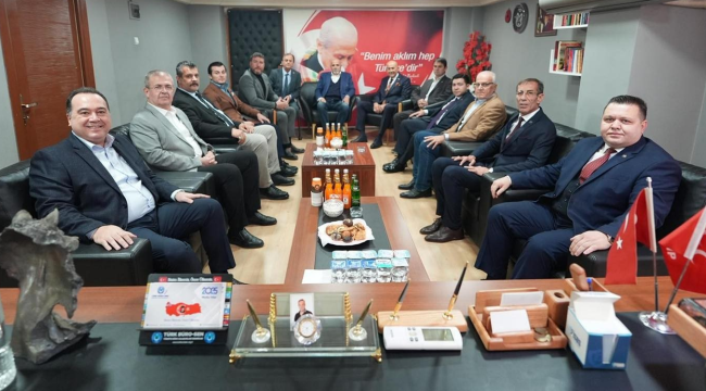 Başkan Dutlulu MHP il yönetimini ziyaret etti