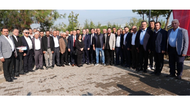 Başkan Dutlulu Sarıgöl'de mahalle muhtarları ve sivil toplum örgütlerinin temsilcileriyle buluştu