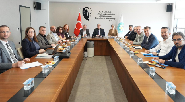Başkanlar proje değerlendirme toplantısında buluştu