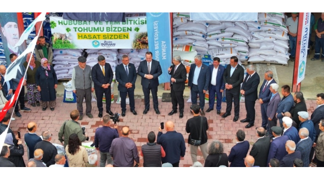 Belediye il genelinde 1906 üreticiye tohum dağıtarak çiftçinin yüzünü güldürdü