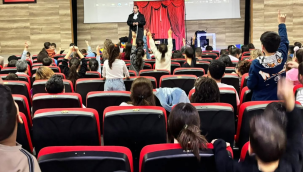 Belediye ve 9 taş oyun evi sihirbaz gösterisinde çocuklarımız doyasıya eğlendi