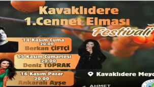  Cennet elması festivali 3 gün sürecek