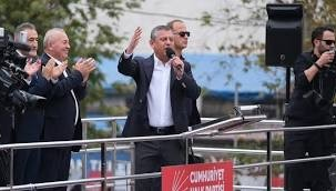 CHP lideri Özel'i Ordu'da binlerce kişi karşıladı