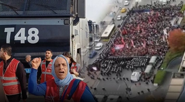 CHP'nin TRT önüne yaptığı 'mahkemeleri canlı yayınlayın' yürüyüşüne polis ablukası!