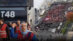 CHP'nin TRT önüne yaptığı 'mahkemeleri canlı yayınlayın' yürüyüşüne polis ablukası!